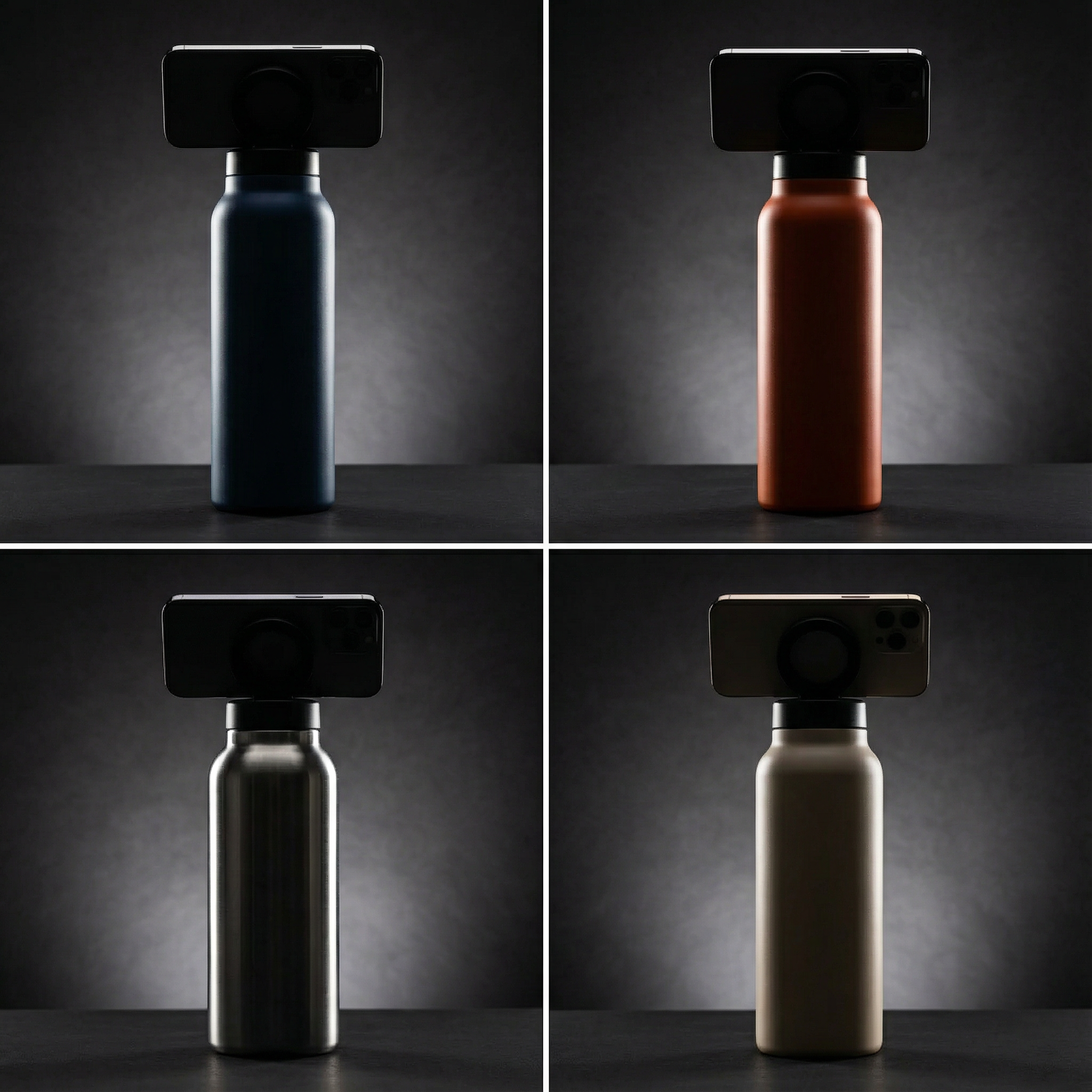 Water Bottle - Magnetic Phone Stand